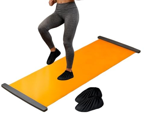 Tappetino per allenamento snowboard – Tappetino scorrevole per fitness indoor, esercizio aerobico, basta scivolare per un corpo intero, per bambini, giovani, interni, esterni, casa, palestra, viaggi