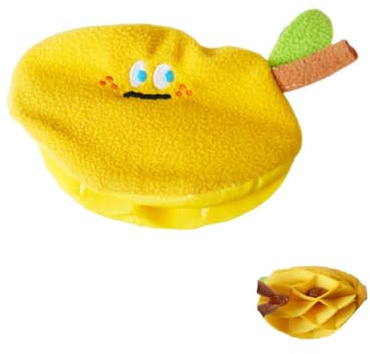 BCHKO Giocattolo Olfattivo per Cani a Mango 1 Pezzo, Gioco Intelligenza Interattivo con Dispenser Cibo, per Stimolazione Mentale, Anti-Noia, Lenta Alimentazione e Addestramento.