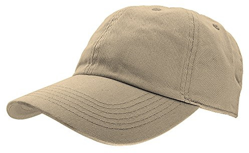 Gelante Baseball Caps Dad Hats 100% Cotton Polo Style Plain Blank Adjustable Size. 1804-Khaki-1PC