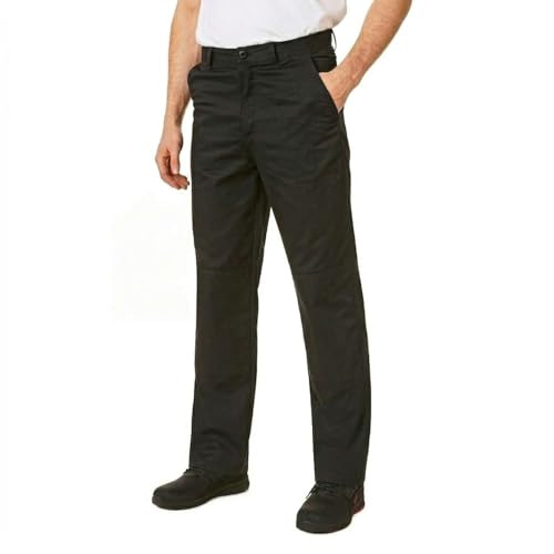 Järn berg arbetskläder IMPNT100 herr slitstark enkel skötsel multificka knädyna ficka arbete säkerhet klassisk lastbyxor byxor, 30 Waist Short Leg (29), Svart, 1