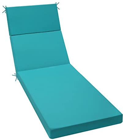 idee-home Chaise Lounge Cushions Outdoor, Lounge Chair Cushion Patio Furniture 80in.L x 26in.W x 3in.D Waterproof for Lawn Pool