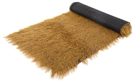 CIMAXIC Artificial Thatch Roofing Roll for Garden Decoration Lifelike Imitation Thatch Cover 1x0.5m for Landscaping
