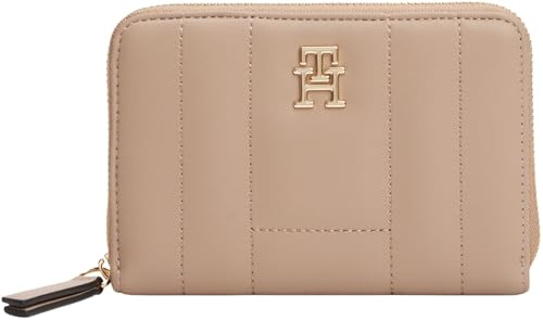 Tommy Hilfiger Portefeuille Femme Feminine avec Fermeture Éclair, Beige (Coastal Taupe), Taille Unique