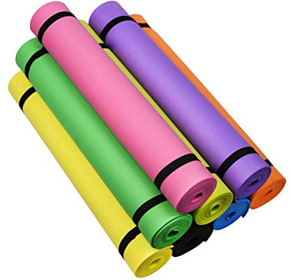 Esteras de Yoga a Granel, Estera de Yoga Plegable Antideslizante Fitness Yoga Delgada Gimnasio en Casa Esteras de Ejercicio Estera de Yoga de 4 Mm Esteras de Yoga EVA para