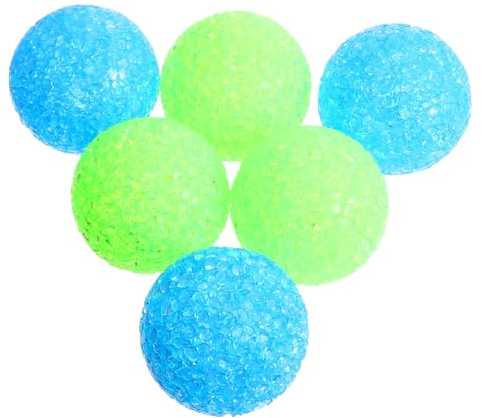 Parliky 6 Pièces Jouets Boules pour Chats avec Grelots Balles Plastique Colorées pour Jeu Interactif et Exercice des Félins Couleur Aléatoire