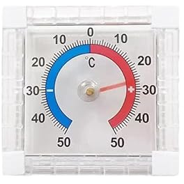 Thermomètre Intérieur à Lecture Extérieure – Auto-Adhésif pour Fenêtre, Surveillance Précise de la Température Extérieure