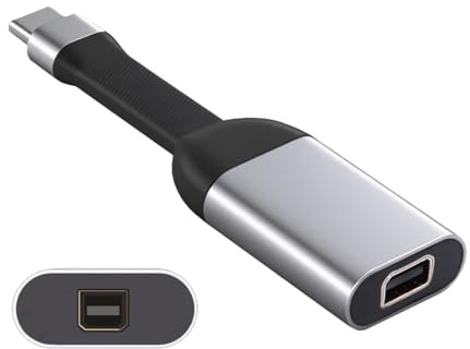 JSER USB4 Typ-C-källa USB5.0 USB-C värd till Mini DP Displayport 4K 60hz UHD handfat HDTV monitor adapter ultratunn platt kabel 1080p kompatibel med bärbar dator surfplatta telefon