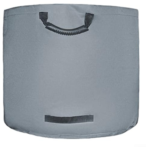 Autilyshop Bolsa de basura de jardín, resistente, tela Oxford 600D, plegable, reutilizable, para patio, hojas, césped, bolsa de almacenamiento de basura con asas de goma y correas reforzadas para