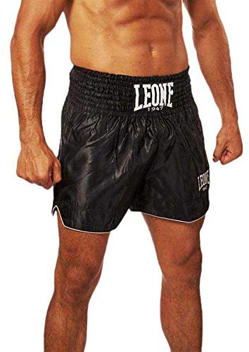 LEONE 1947, Basic Pantaloncino Kick-Thai, Unisex – Adulto, Nero, S, AB766