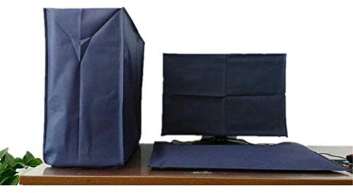 3 PièCes Ensemble Housse de Protection pour Ordinateur de Bureau, Housse de Protection pour Processeur Moniteur Ordinateur PC Clavier Tour éTui Anti-PoussièRe (27 pouces)