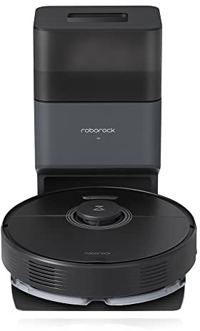 roborock Q7 Max Plus Saugroboter mit Wischfunktion Absaugstation, 4200 Pa, LIDAR-Navigation, Automatischem Entleeren,470 ml+2,5 L Staubbehälter, APP/Sprachsteuerung (Schwarz)