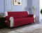 sevi's Sofa überzug 3 Sitzer - Sofabezug Wasserdicht Kratzfest - Couch Überzug Reversibel Fleckenresistent - Sofa Cover für Katzen und Hunden - Rotwein