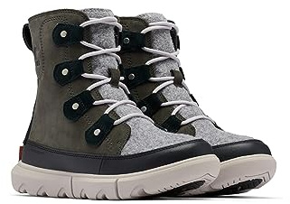 Sorel Explorer Joan WP, Botas de invierno impermeables, Mujer, Jet Vapor Explorer 2 Joan Felt, 37 EU