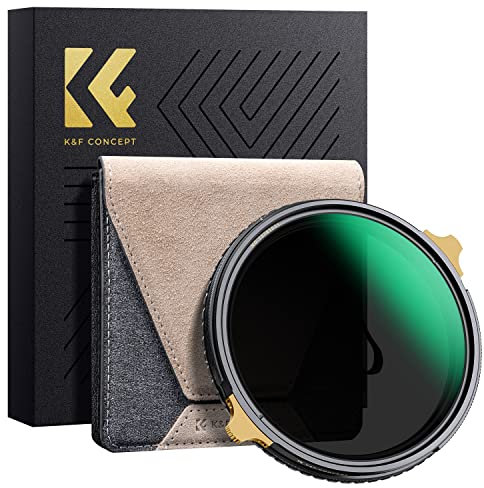 K&F CONCEPT 82mm Variable ND Polarizing Filters, CPL+ND2-32 Copper Filter with 36-layer Coating Neutral Density Polarizer Multifunctional 2-in-1 Lens Filters (Nano-X Pro Series)
