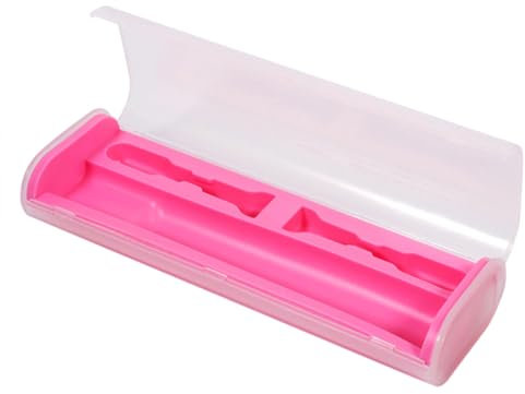 GLEAVI Reiseetui Für Elektrische Zahnbürsten Halter Aus Kunststoff Kompaktes Aufbewahrungsbox Platz Für Zwei Köpfe Für Reisen Und Camping Tragbar Maße