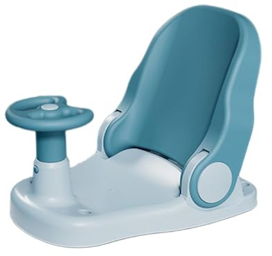 Siège de bain pour bébé – Chaise de douche pour bébé, siège de bain assis | Adorable siège de bain antidérapant pour enfant avec dossier réglable, chaise de douche portable avec base à ventouse pour s