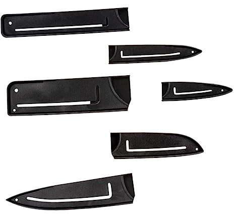 MAGICLULU 6 Piezas Vaina Protectores Para Cuchillas Protector De De Cocina Protector De Cuchillas De Cocina Bolsa De Cuchillo Funda Para De Cocina Black Abs