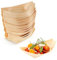 Coupelles en Bambou Bateau,50 PCS Plats de Bateau en Bois Plateaux de Service en Bambou Vaissell Collation Bol de Service pour Amuse Gueules Saucisses Frites Sushis Beignets Plats Chauds et Froids