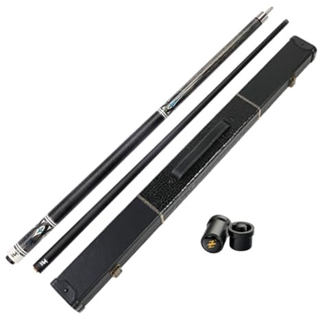 YWRU Stecche da Biliardo 147CM Fibra di Carbonio 1/2 Acero Fatti Mano Professionale Billiard de Stecca con Custodia, Presa Molto Bella 19-20oz(Size:12.75MM,Color:#1)