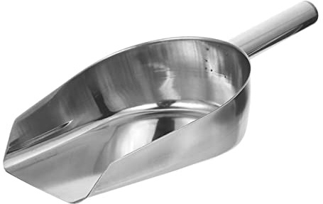 Hemobllo Pala Para Cubitos De Hielo Multifuncional Grande Tipo B, Acero Inoxidable, Antioxidante, Para Uso Fiestas y Buffet, Pala Práctica Para Alimentos y Hielo