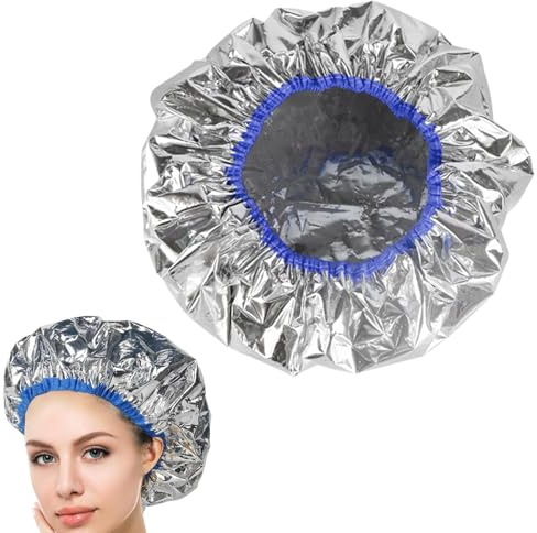 Alu- för hårkurer | termisk hatt hårvård | duschmössa i aluminium | Bonnet Chauffant aluminium | Cuffia Termica Per Capelli | Gorro De Papel De Aluminio | Heat Conditioning Cap for Women Män