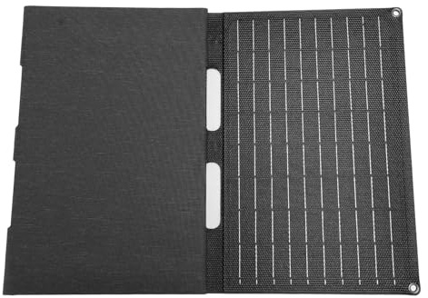 ZASCHMOY Folding Solar 60W Portable Solar Panel för 18V, 12V, 5V-enheter - USB Typ C-kompatibel, Monokristallin Silikonkraftlösning för Utomhusäventyr