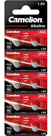Camelion Knopfzelle AG 4 Alkaline 1,5 V Quecksilberfrei entspricht 377/LR626