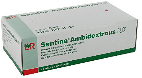 SENTINA Ambidextrous Unters.Hands.puderfr.Gr.S 100 St