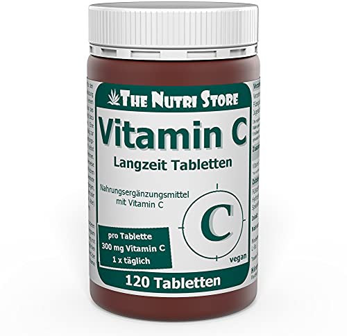 Vitamin C 300 mg Langzeit vegane Tabletten 120 Stk. - 4 Monatsvorrat
