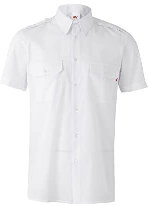 Velilla 532. Chemise à manches courtes avec galonnières, couleur blanche, taille L