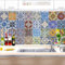 FLFK 30 Pezzi 20x20 Messicano Adesivi per Piastrelle Impermeabile PVC Autoadesivo Decorazione Adesivi Pavimento per Bagno Cucina Parete Fai da Te