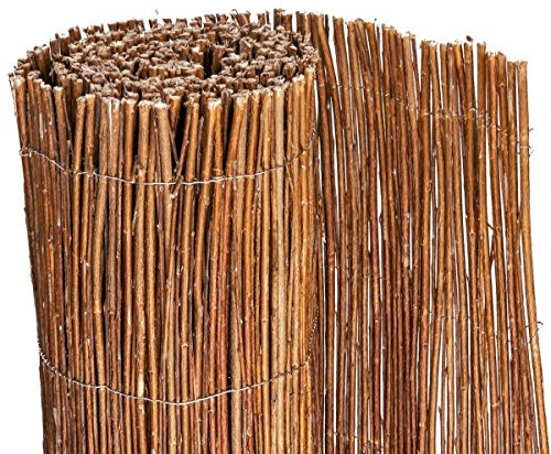 B-WARE - Estera de mimbre • 150 cm de alto • 300 cm de largo • Estera de protección visual en 18 tamaños · Valla de mimbre para jardín, balcón y terraza