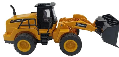 Ferngesteuerter Bagger Frontlader Voll funktionsfähiger RC Traktor Frontlader Ferngesteuerter Traktor 5 Kanal Bagger Spielzeug Baulastwagen Spielzeug Kindertraktor für Jungen und Mädchen - TR-113S