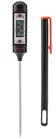 WT-1 Termometro Cucina Digitale a Lettura Instantanea con Sonda e Display LCD Termometro per Carne, Barbeque, Vino, Latte, Frittura Olio