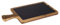 APS 810 Servierbrett, 2-teilig, 26 x 18 cm, H: 2 cm, Akazienholz, lackiert, Naturschiefer