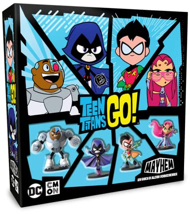 Asmodee - Teen Titans GO! Mayhem - Gioco da Tavolo, 2-4 Giocatori, 10+ Anni, Edizione in Italiano