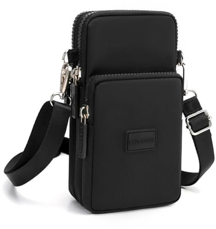 DuoLmi Crossbody Bags for Women, Waterproof Phone Pouch Wrist Zipper Phone Bag Small Handbag Crossbody Shoulder Bag Compatible with iPhone 15 Pro Max/15/14/13/12/11 Samsung Galaxy S23 S22