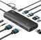 USB C Docking Station Dual Monitor for macOS MST Extended Display and Windows, 10 in 1 Laptop Docking Station Dual HDMI with USB C/A 3.0, PD 100W, Ethernet, Audio Mic for M1 M2 MacBook Pro/Air/Dell