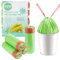 80 Organiques Sac Poubelle avec Poignees 15L Sacs à Ordures Bio sacs poubelle biodégradables Sacs à ordures de Cuisine Dégradables et Recyclables, Compostables Sacs à Ordures Bio (45 x50cm,vert)