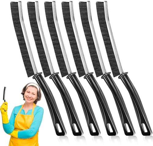 6 Piezas Cepillo de Limpieza, Multifuncional Cepillo Limpieza Hogar, Cepillo de Limpieza de Grietas de Cerdas Duras para Juntas Profundas de Azulejos de Baño de Cocina