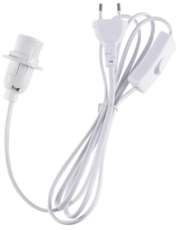 Homoyoyo 1.8m Douille Pour Lampe Avec Prise Rallonge De Interrupteur Marche Arrêt Compatible Lampe