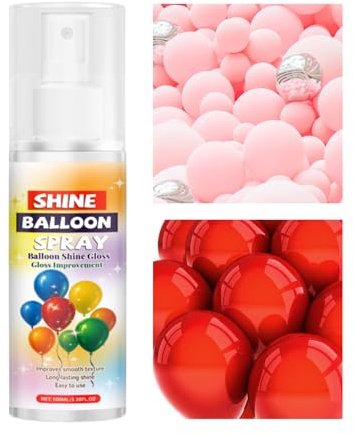 Spray brillant pour ballons – Spray brillant pour ballons, ambiance de vacances | Uniquement non collant, brillant pour décoration, brillance uniforme pour mariage et maison