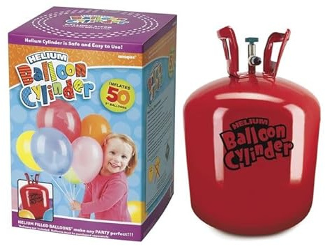 Large DisposableHelium Gas Cylinder/Canister - will fill 50 9 Inch Balloons