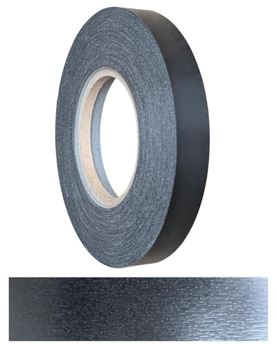 Gedotec Rebord adhésif 40 mm | Rouleau de 100 m | Structure noire | Repassage à repasser | Avec colle thermofusible intégrée | Bande de bords pour meubles | Barre de mélamine | Placage en bois | Bande
