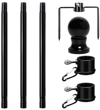 Astasta De Bandera Para Exteriores,Mástil Ajustable 1.2 Metros Jardín - Asta Bandera En Acero Inoxidable Para Jardin Patio Trasero Cespat Puerta Eventos Deportivos Negocios,Exteriores Casas Aficionado