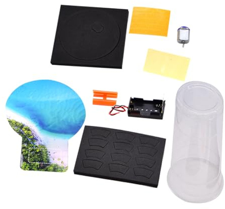 BESPORTBLE Electric Tornado Maker Science Kit for Educational Stem Learning Activity with Battery-operated Weather Phenomena Exploration and Tornado Bottle Connectors for Science Experiments