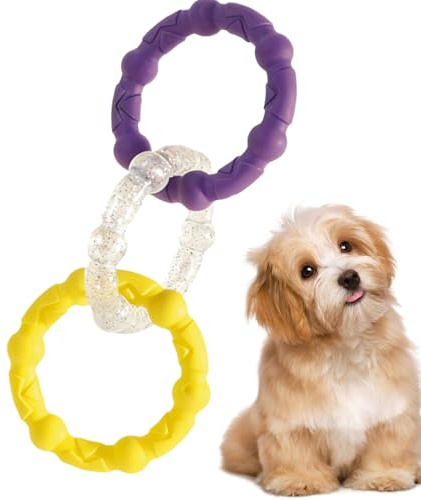 Dog Tug Toy, 3-Ring Tug Fetch Exercise Game, Interactive Chewing Play, Engaging Design for Physical Activity Bonding, Dog Tugs Toys for Outdoor Physical Activity Dogs