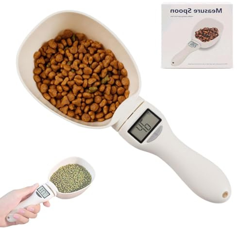 Digital Measuring Spoon Scale - Electronic Weighing Spoon with LCD Screen, 5 Measurement Units (G/ML/Cup), Electronic Measuring Spoon for Cooking Baking Pet Food (1 PCS)