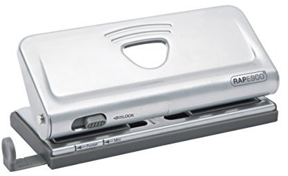 Rapesco 1344 Verstellbarer 6-Fach Terminplanerlocher, 10 Blatt Kapazität, Silber