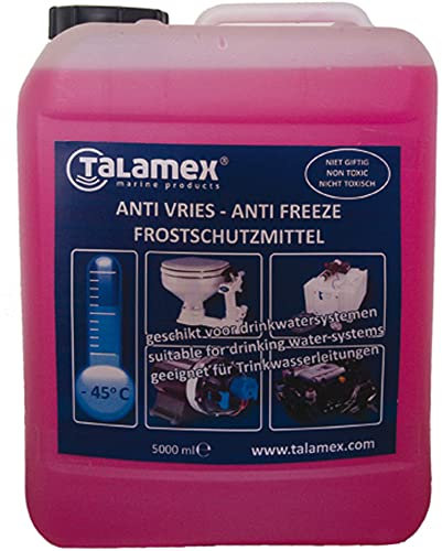 Talamex Frostschutzmittel Gefrierschutz für Trinkwassersysteme, Kühlwassersysteme und Motorensysteme auf Booten - 5l/10l/20l (5 Liter)